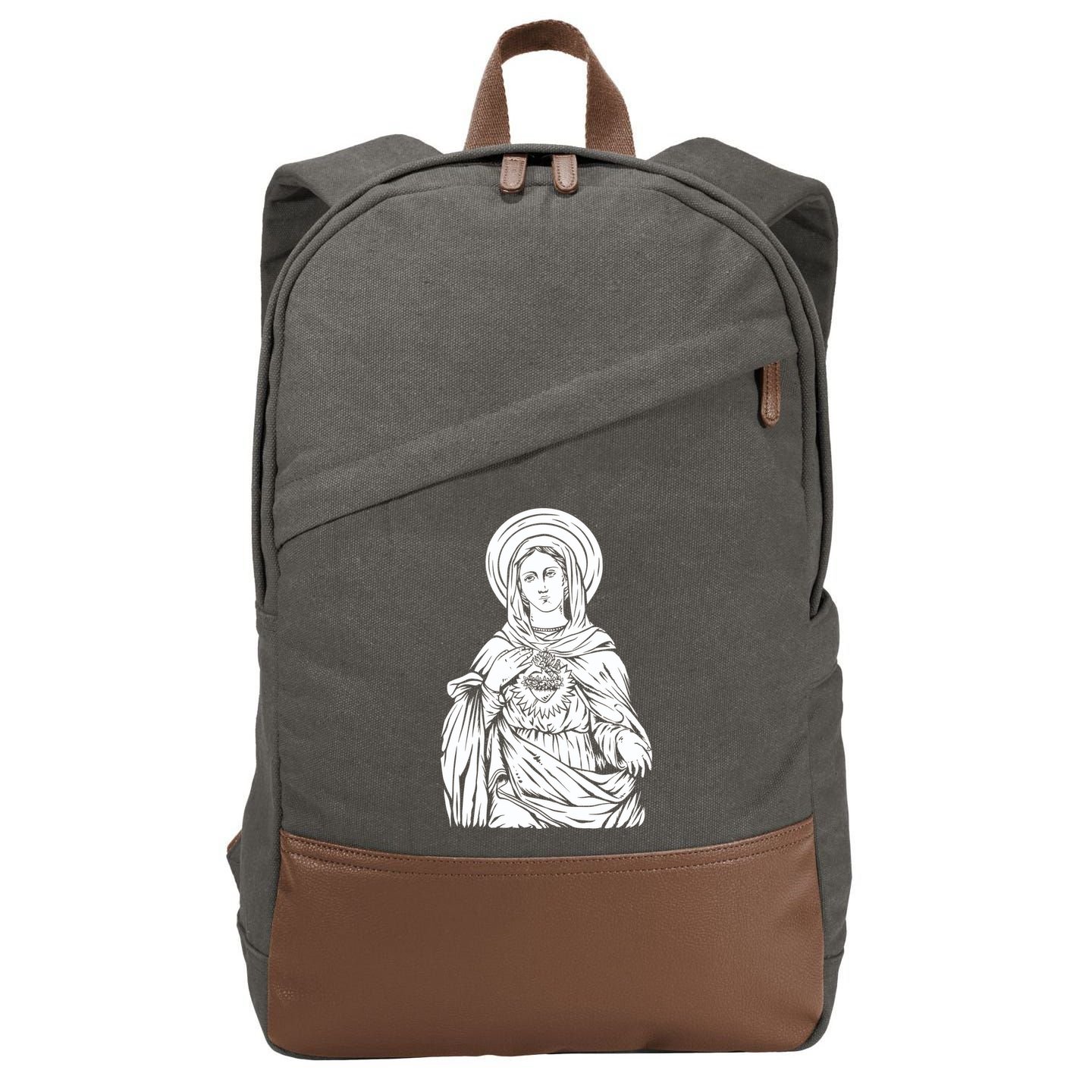 Mother Mary Cotton Canvas Backpack