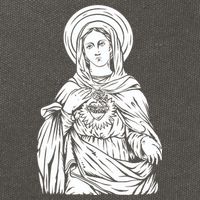 Mother Mary Cotton Canvas Backpack