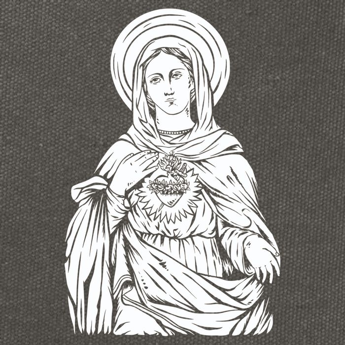 Mother Mary Cotton Canvas Backpack