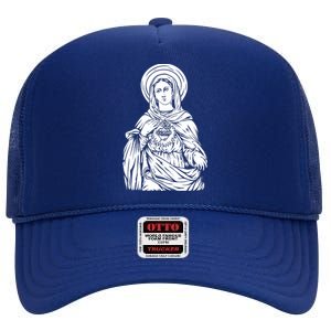 Mother Mary High Crown Mesh Back Trucker Hat