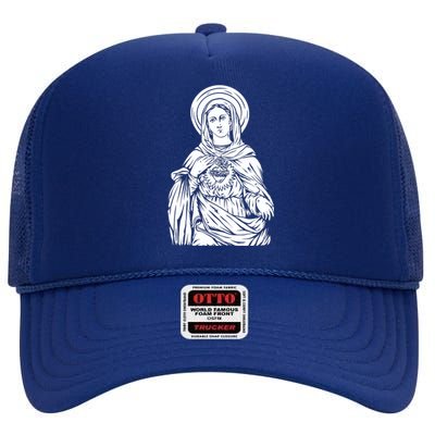 Mother Mary High Crown Mesh Back Trucker Hat