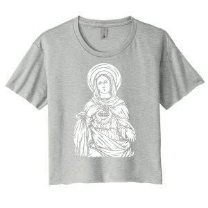 Mother Mary Women's Crop Top Tee