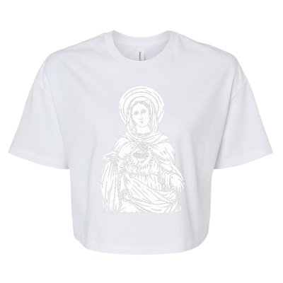 Mother Mary Bella+Canvas Jersey Crop Tee