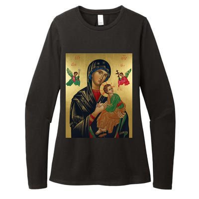 Mother Mary And Jesus Womens CVC Long Sleeve Shirt