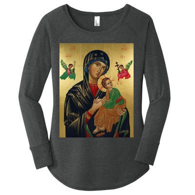 Mother Mary And Jesus Women's Perfect Tri Tunic Long Sleeve Shirt