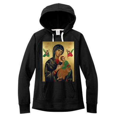 Mother Mary And Jesus Women's Fleece Hoodie