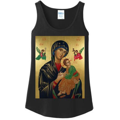 Mother Mary And Jesus Ladies Essential Tank