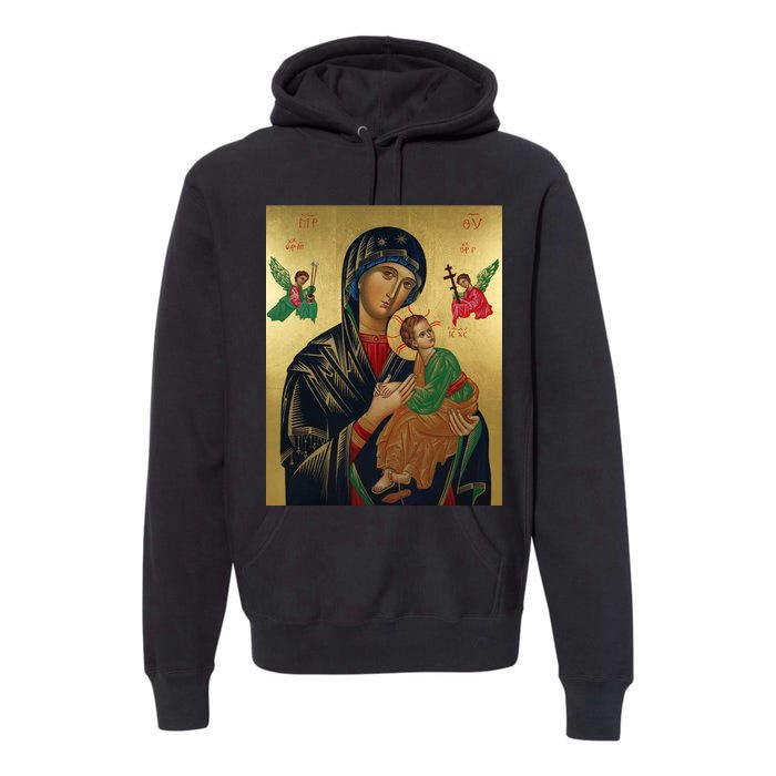 Mother Mary And Jesus Premium Hoodie