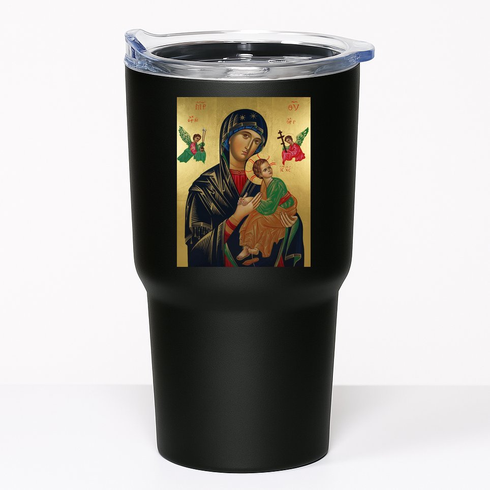 Mother Mary And Jesus Tumbler