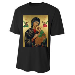 Mother Mary And Jesus Performance Sprint T-Shirt