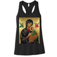 Mother Mary And Jesus Women's Racerback Tank