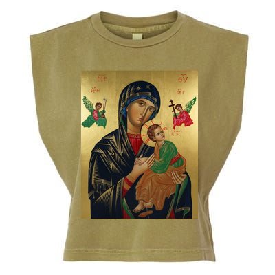 Mother Mary And Jesus Garment-Dyed Women's Muscle Tee