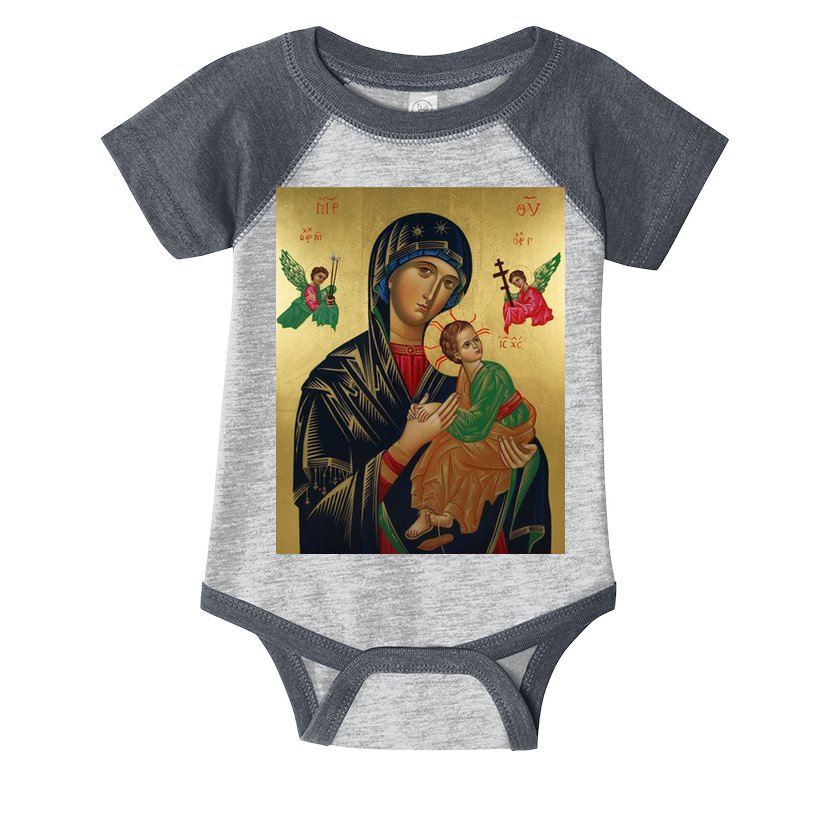 Mother Mary And Jesus Infant Baby Jersey Bodysuit