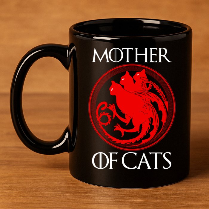Mother Of Cats 11oz C Handle Ceramic Mug