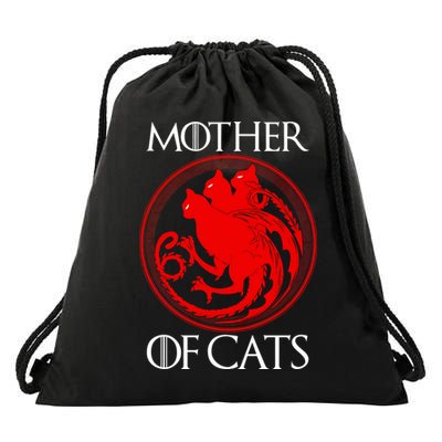 Mother Of Cats Drawstring Bag