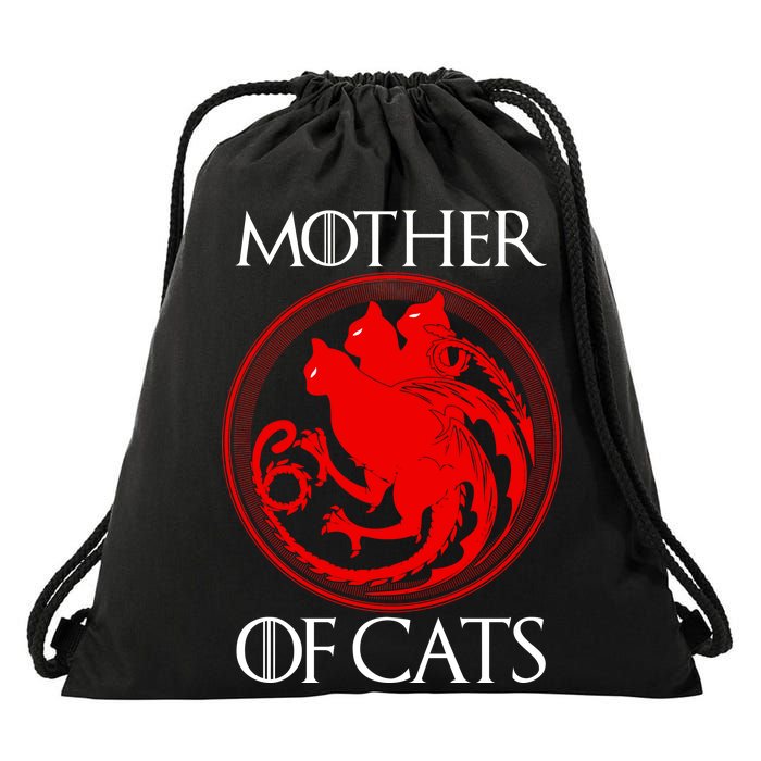 Mother Of Cats Drawstring Bag