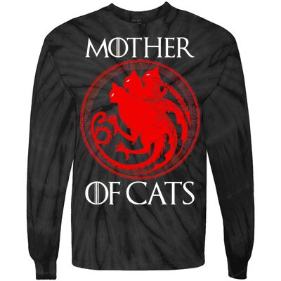 Mother Of Cats Tie-Dye Long Sleeve Shirt