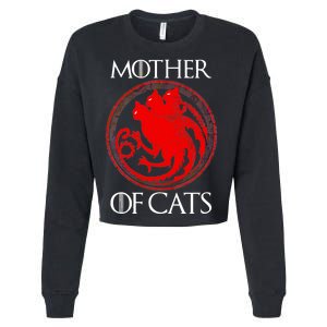 Mother Of Cats Cropped Pullover Crew