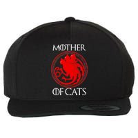 Mother Of Cats Wool Snapback Cap