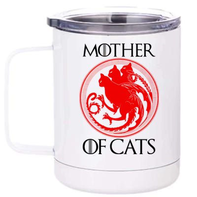 Mother Of Cats 12 oz Stainless Steel Tumbler Cup