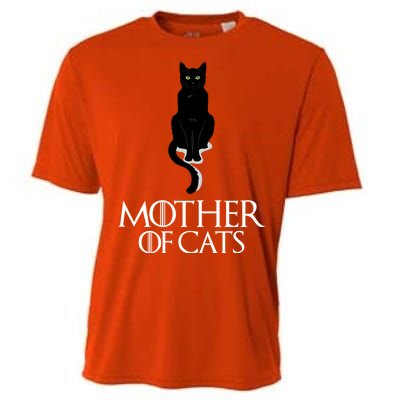 Mother of Cats Funny Cat Lover Cooling Performance Crew T-Shirt