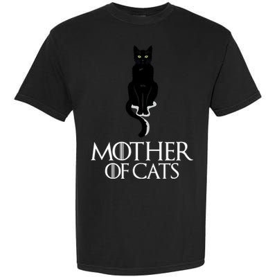 Mother of Cats Funny Cat Lover Garment-Dyed Heavyweight T-Shirt