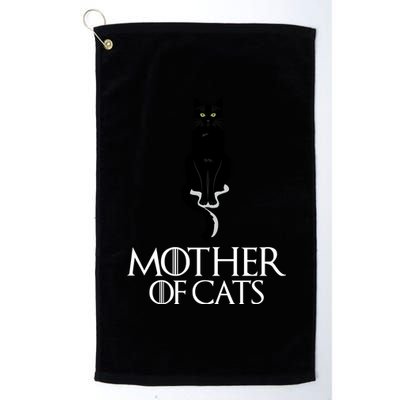 Mother of Cats Funny Cat Lover Platinum Collection Golf Towel