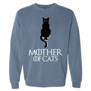 Mother of Cats Funny Cat Lover Garment-Dyed Sweatshirt