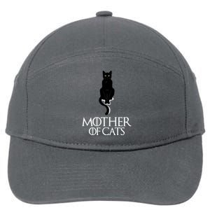 Mother of Cats Funny Cat Lover 7-Panel Snapback Hat