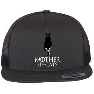 Mother of Cats Funny Cat Lover Flat Bill Trucker Hat