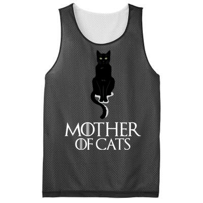 Mother of Cats Funny Cat Lover Mesh Reversible Basketball Jersey Tank