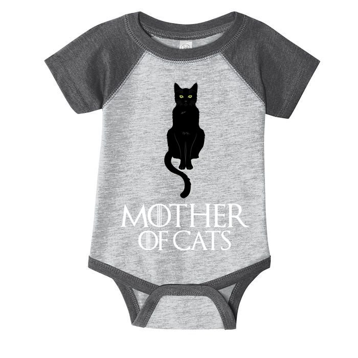 Mother of Cats Funny Cat Lover Infant Baby Jersey Bodysuit