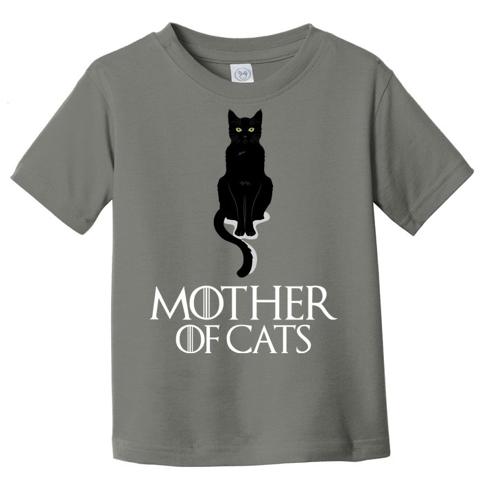 Mother of Cats Funny Cat Lover Toddler T-Shirt