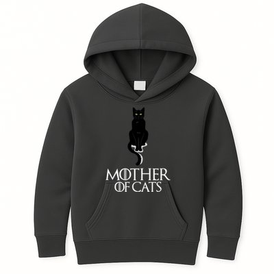 Mother of Cats Funny Cat Lover Kids Hoodie