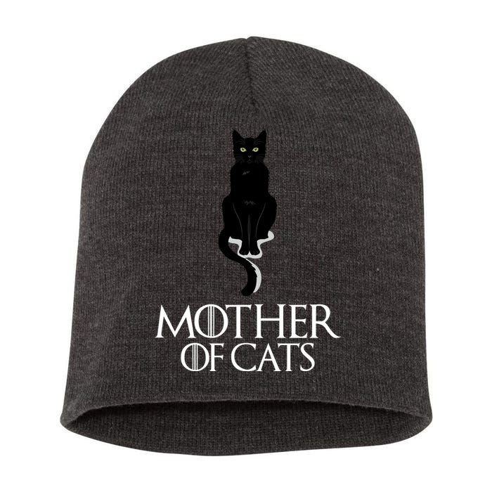 Mother of Cats Funny Cat Lover Short Acrylic Beanie