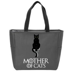 Mother of Cats Funny Cat Lover Zip Tote Bag