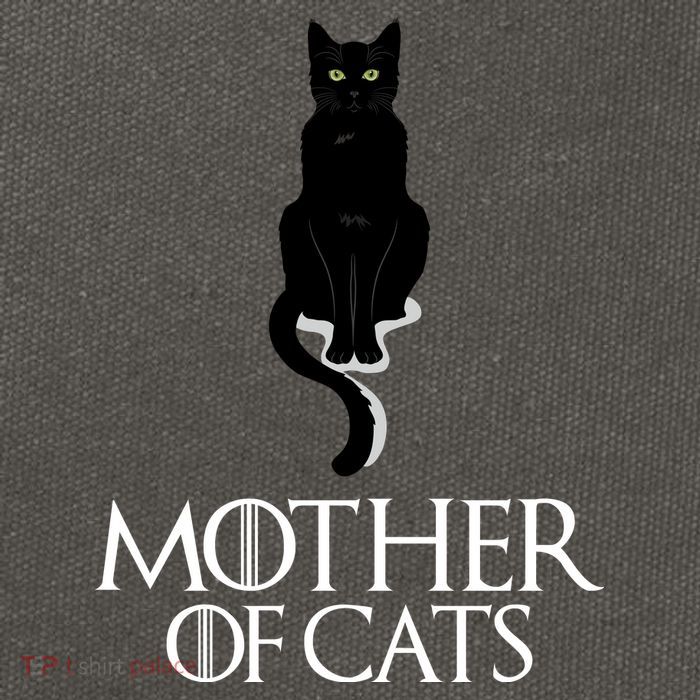 Mother of Cats Funny Cat Lover Cotton Canvas Backpack