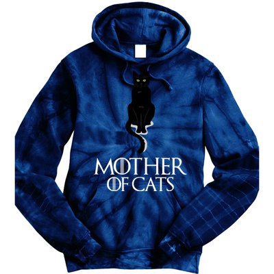 Mother of Cats Funny Cat Lover Tie Dye Hoodie