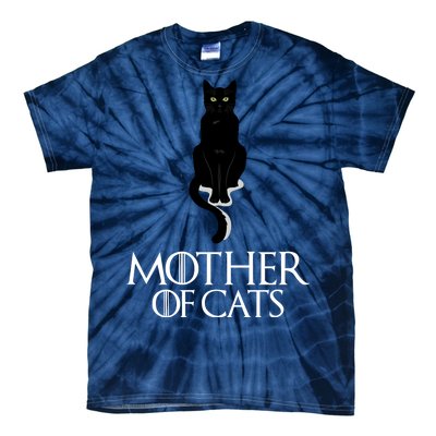 Mother of Cats Funny Cat Lover Tie-Dye T-Shirt