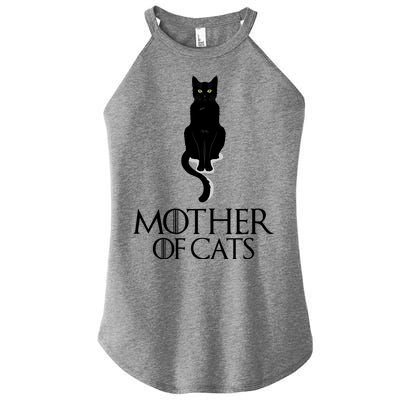 Mother of Cats Funny Cat Lover Women's Perfect Tri Rocker Tank