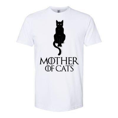 Mother of Cats Funny Cat Lover Softstyle CVC T-Shirt