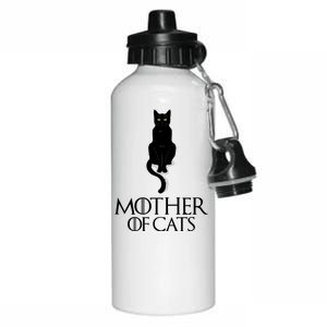 Mother of Cats Funny Cat Lover Aluminum Water Bottle