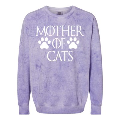 Mother Of Cats Meme Colorblast Crewneck Sweatshirt