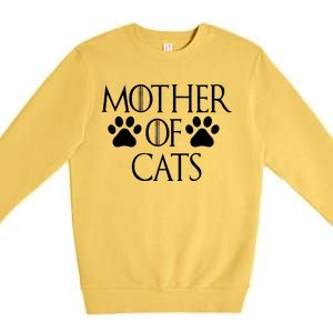 Mother Of Cats Meme Premium Crewneck Sweatshirt