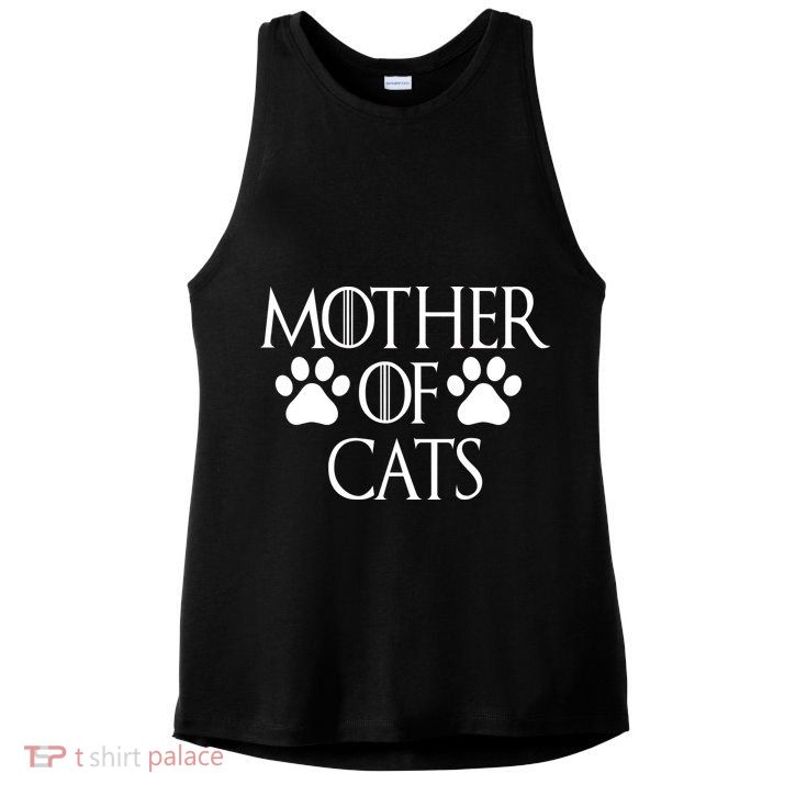 Mother Of Cats Meme Ladies PosiCharge Tri-Blend Wicking Tank