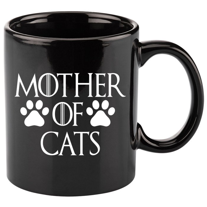 Mother Of Cats Meme 11oz C Handle Ceramic Mug