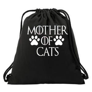 Mother Of Cats Meme Drawstring Bag