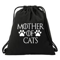 Mother Of Cats Meme Drawstring Bag