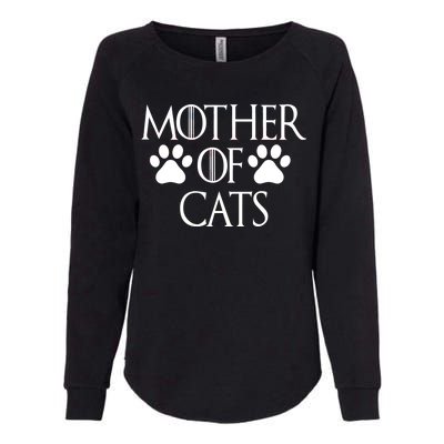 Mother Of Cats Meme Womens California Wash Sweatshirt