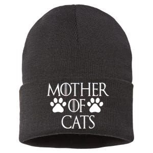 Mother Of Cats Meme Sustainable Knit Beanie